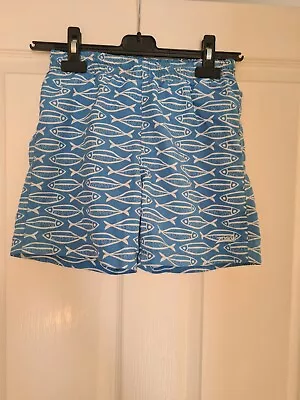 Zoggs Fish Shorts Blue White Boys | Age 6 Years • £0.99