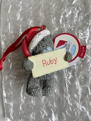 £2.49 • Buy Me To You Tatty Teddy Ruby Christmas Tree Resin Ornament BNWT