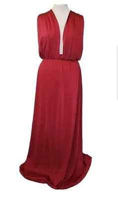 £14.99 • Buy Debut Womens Evening Maxi Multiway Dress Wine Size 10 Formal Bridesmaid