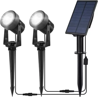 T-SUN Solar Spot Lights  2-in-1 Solar Landscape Spotlights 2 Lighting Modes UK • £23.99