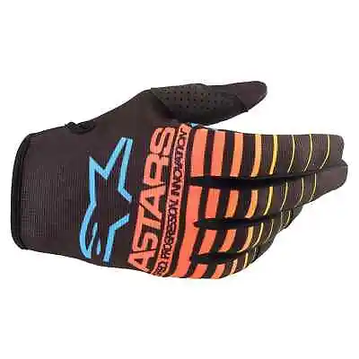 Alpinestars Radar Gloves Black Yellow Fluo MX Off Road Gloves New • £24.99