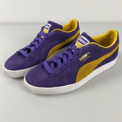 $74.99 • Buy PUMA Suede Shoes NBA Team LOS ANGELES LAKERS Violet Yellow US 8.5 Free Shipping