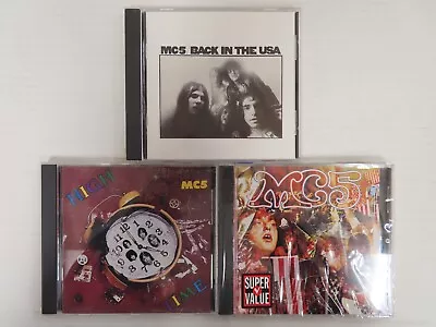Lot Of 3 Mc5 Music Cds - Back In The Usa High Time Kick Out The Jams - Mint! • $27