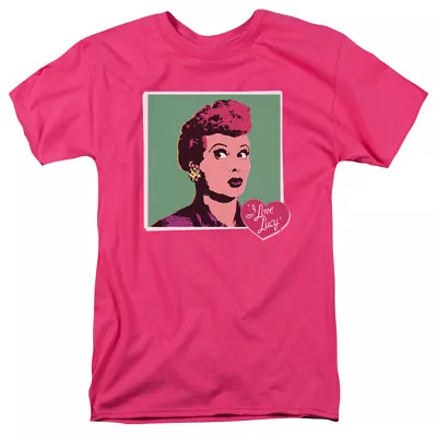 I Love Lucy I Love Worhol Logo T Shirt Mens Licensed Classic TV Hot Pink • $17.49