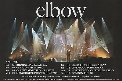 £2.99 • Buy Elbow - The Take Off And Landing Of Everything UK  - Half Size Magazine Advert