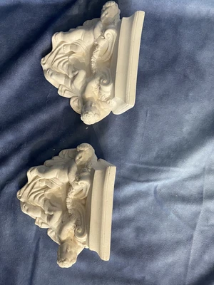 £9.95 • Buy Cherub Corbel Angel  Shelf Wall Decor Plaques Outdoor And Indoor Use X2