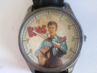 1994 Elvis Fossil Limited Edition Li-1287 Men's Watch. Working New Battery. • $35