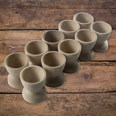 Classic Wooden Egg Cups Natural Beech Crafts Breakfast Wedding Holder Stands • £5.99