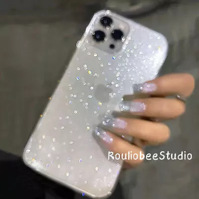 Luxury Glitter Bling Clear Case Cover For IPhone 14 13 12 11 Pro Max 7 8 Plus • $13.88