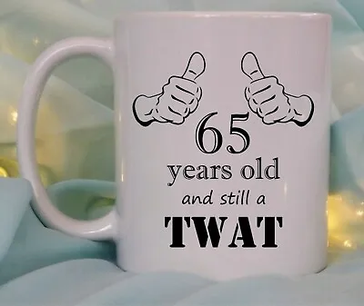 Personalised Rude Adult Birthday Gift Mug 40th 50th 60th 65th Funny Men Any Age • £10.95