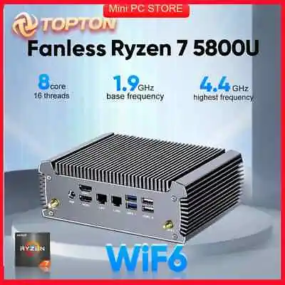 AMD Mini PC Ryzen7 5825U 4800U Gaming Mini Computer Windows 11 Dual LAN Firewall • $355.99