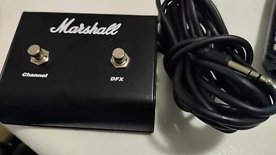 Marshall 2 Button Effects Pedal Channel & DFX Foot Switch 15 Foot Cord • $50
