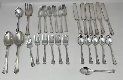 30 Piece Set ~vintage 1835 R Wallace Silverplated Buckingham Flatware~pat. 1917 • $65