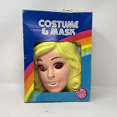 1986 Vintage Ben Cooper Barbie & The Rockers Costume And Mask In Box Halloween • $34.95