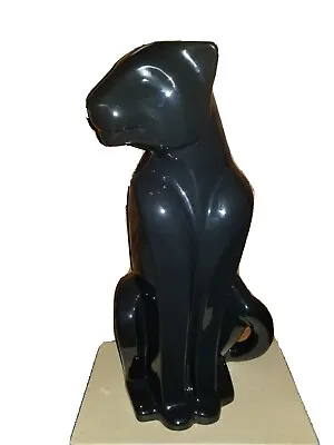 Extra Large 21  HAEGER POTTERY Art Black Panther Figure Mid Century Decor Nice • $297.50