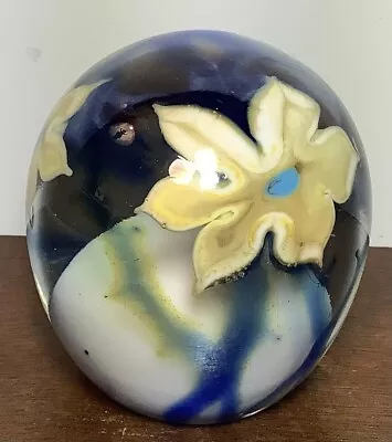 MT303 Vandermark Hand Blown Hand Painted Paperweight Signed And Dated • $125