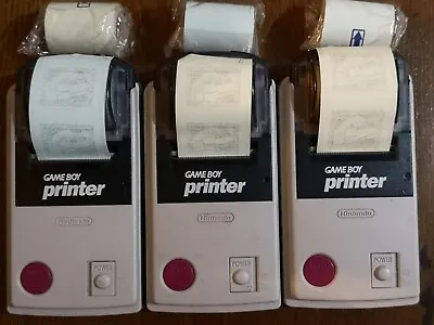 Nintendo Game Boy Printers MGB-007 Working With Expired Paper Rolls Gameboy 3x • £49