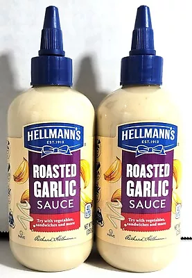 2 - Hellmann's Roasted Garlic Sauce For A Refreshing Condiment Dip And Dressing • $12.99