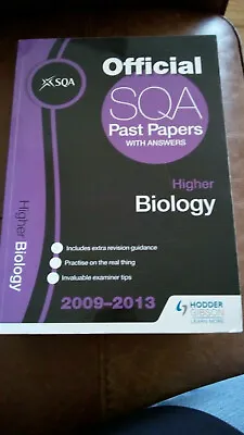 £5 • Buy Higher Biology SQA Past Papers 2009-2013  Hodder Gibson
