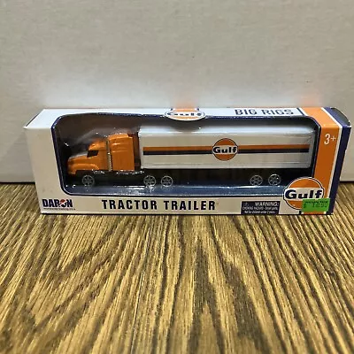 Gulf 7  Tractor Trailer Truck Motormax Daron Toys Diecast Approx Ho Scale • $17.99