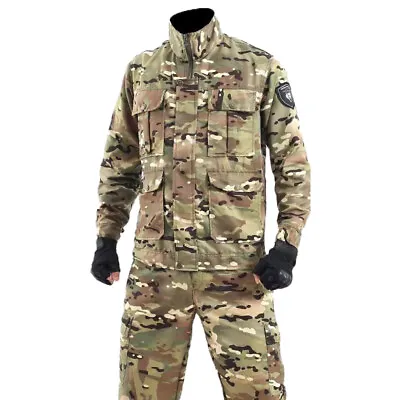 Mens Labor Protective Clothing Battle Dress Uniform BDU Camouflage Top Jacket • $30.99