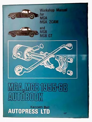 MG MGA 1500 1600 TWIN CAM & MGB 1955 - 1968 OWNERS REPAIR MANUAL Clean Free Ship • $20