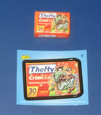 Wacky Packages Eraser Series 2 Thefty #12 With Matching Sticker • $2.95