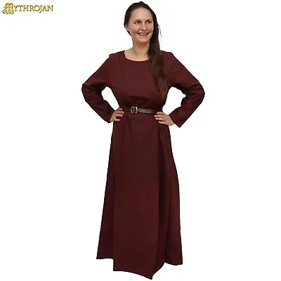 Medieval Dress Reenactment Viking Long Gown Renaissance Sca Larp Costume Women • $69.99