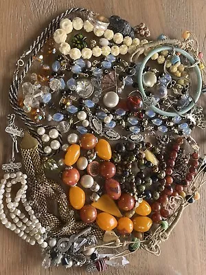 Job Lot Vintage 1950s/60s Crystal Costume Jewellery Spares/ Repairs • £9.99