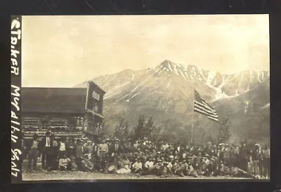 Real Photo Mccarthy Alaska Downtown Gold Miner Strike Postcard Copy • $11.99
