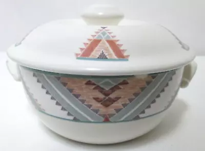 Mikasa Intaglio Santa Fe Vintage Covered Bowl With Lid 2.5  X 5  Southwest • $22.49