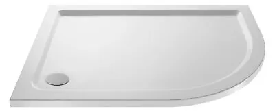 Resin Shower Tray - Right Hand Offset Quadrant - 1000mm X 800mm - White • £99