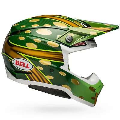 Bell Moto-10 Spherical Helmet McGrath Replica 22 Gloss Gold/Green Medium • $919.95