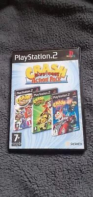 Crash Bandicoot Action Pack Crash Nitro Kart Twinsanity & CTTR PS2 PAL • £15