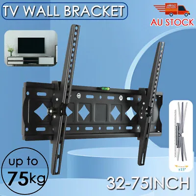 $27.59 • Buy TV Wall Mount Bracket Tilt Slim LCD LED 32 40 42 47 50 55 60 62 65 70 75 Inch