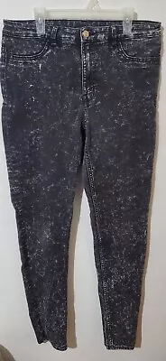 H&M Divided  Black Acid Wash Skinny Jeans Women's Size Size 10 Pants • $14.99