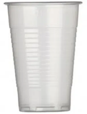 100x Small Plastic Disposable Cups Clear 7oz Party Cafe Catering Hot Cold Drink • £8.49