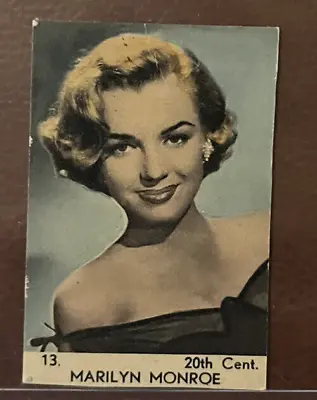 1950's MARILYN MONROE ROOKIE CARD ULTRA RARE NO GRADED EXAMPLES • $499.95