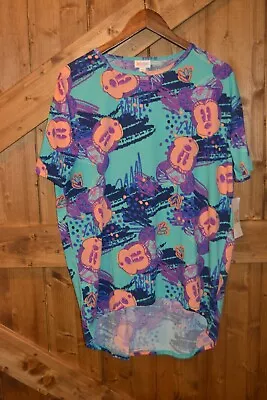 LuLaRoe Disney Women's Irma Shirt Size XXS Pink Blue Purple Mickey Mouse NWT  • $14.03