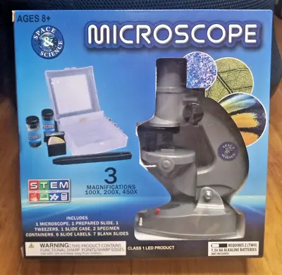 Microscope Kit STEM Kids Learning - NEW NIB Home School Fun Activities • $15