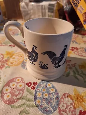 Brand New Beautiful Emma Bridgewater Blue Hen Half Pint Mug New First 2018 • £14