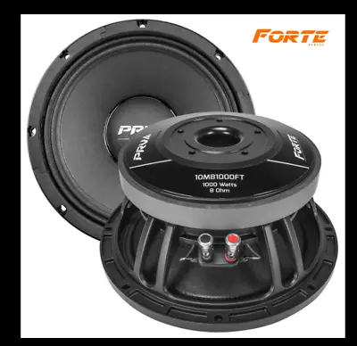 PRV  10MB1000FT X1 Midbass Speaker FORTE Car PRO Audio 10  8 Ohms 1000W • $149.91