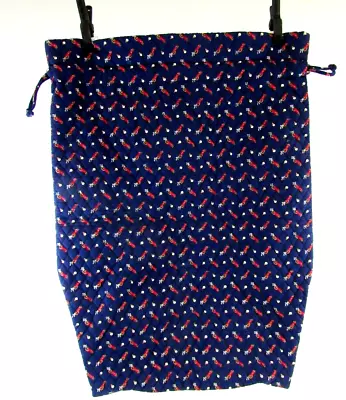 Vera Bradley Golf Navy Drawstring Sport Laundry Bag Large Crisp Fabric • $19.99