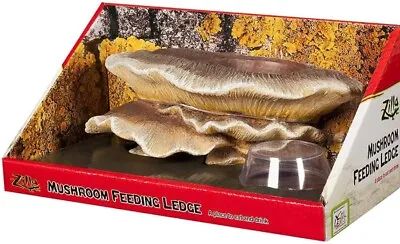 Zilla Mushroom Feeding Ledge Reptile Decor - 1 Count • $26