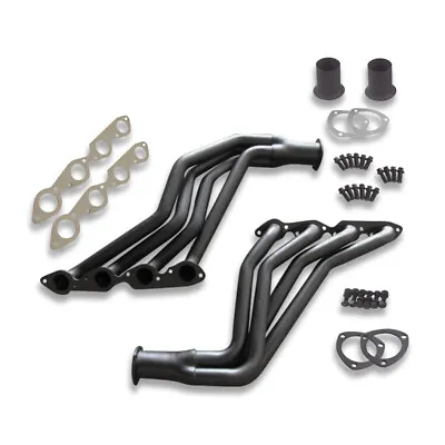 For Chevy GMC Truck 396 454 1968-1987 Black Coated Long Tube Exhaust Headers • $245.68