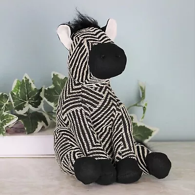 Zebra Door Stop Wedge Animal Novelty Stopper Weighted Home Decor Fabric Heavy • £14.99