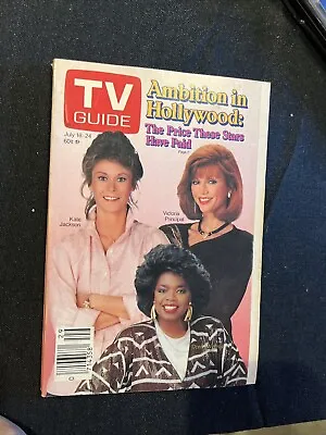 TV Guide July 18-24 1987 Kate Jackson Victoria Principal Oprah Winfrey • $8.98