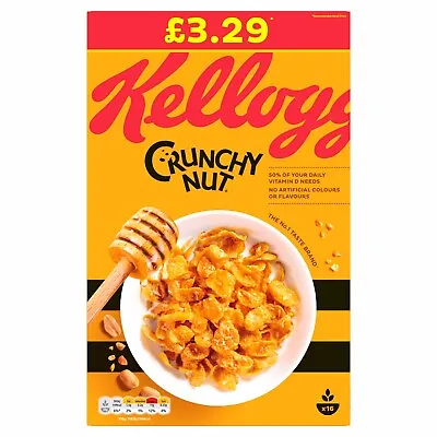 Kellogg's Crunchy Nut 500g X8 (P.M. £3.29) • £23.99