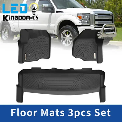 Floor Mats For 2012-2016 Ford F-250/F-350/F-450 SuperCrew Cab All Weather Liners • $91.19