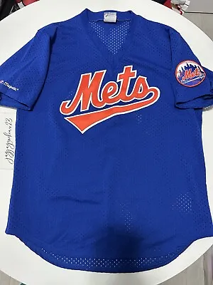 Majestic Diamond 1993  New York Mets Batting Practice Jersey Sz Large • $100